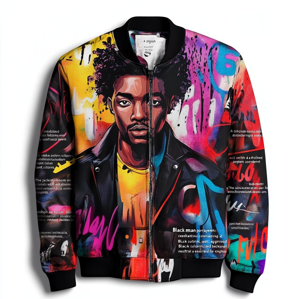stylish jacket with a detailed design