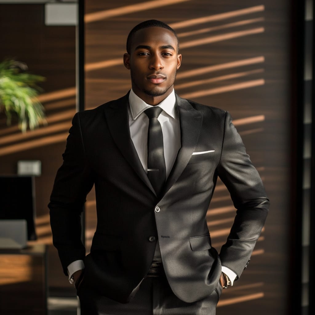 Black businessman wearing a tailo f144a5e4 18d2 4b39 9fd5 e8cf0ce9a669 1
